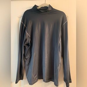 Nike Combat Pro Mock L/S Dri-Fit Shirt 
Mens Sz 2XL Black/Grey
Pre-Owned